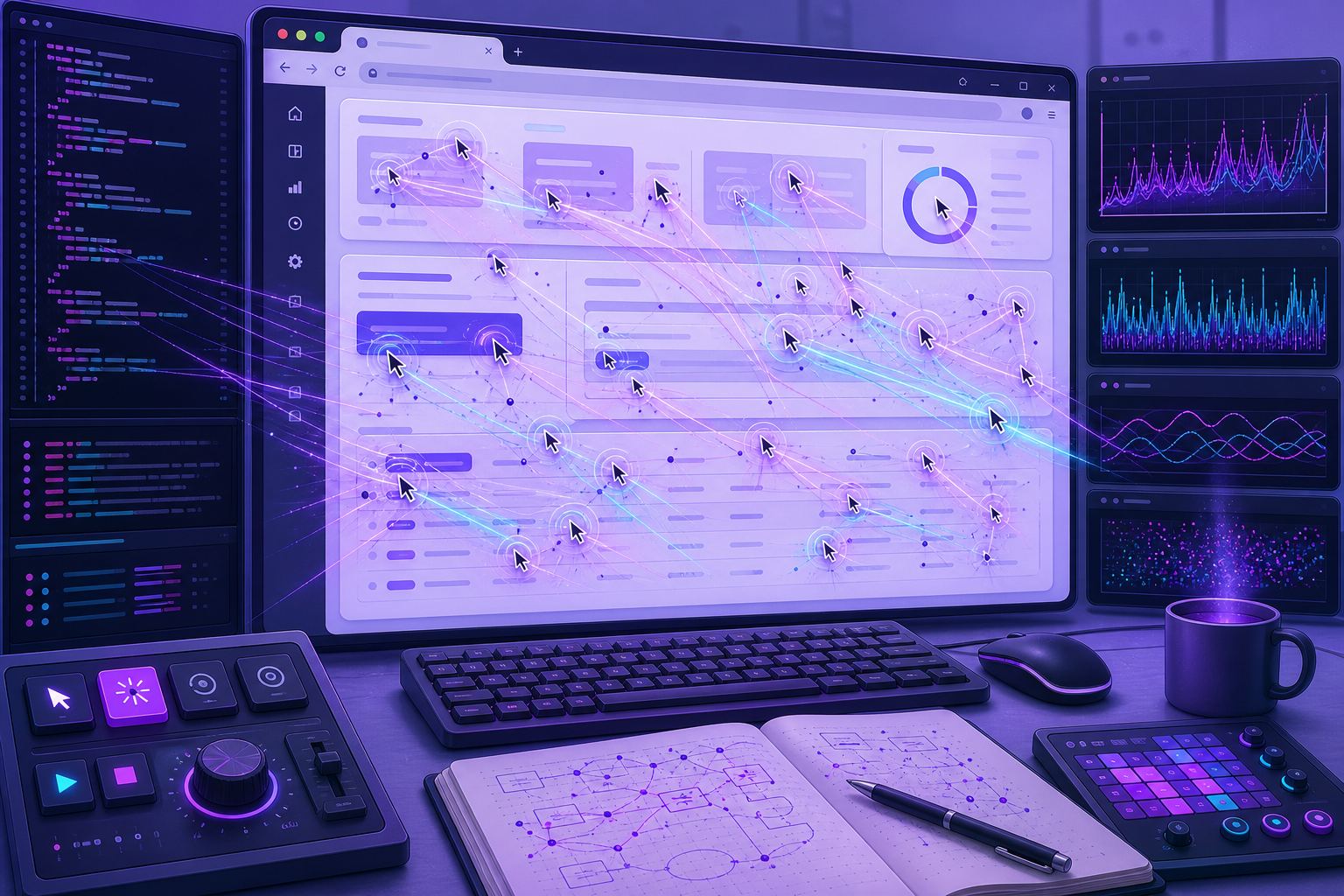 HyperClick event queue dashboard stretching beyond the visible screen