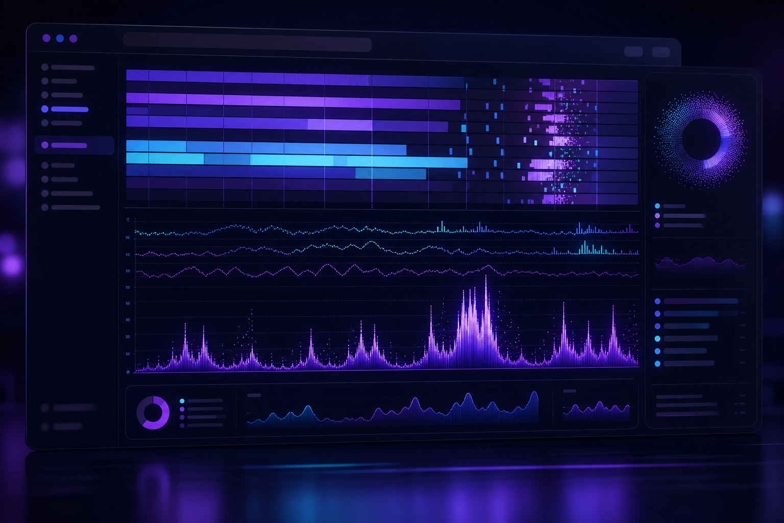 Event-queue telemetry dashboard showing HyperClick overload